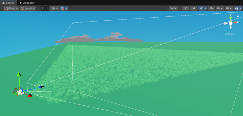 Frustum Culling Unity screenshot